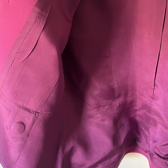 Tahari Five buttons pink magenta collar blazer - Picture 8 of 11